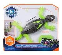 Hex Bots - Gecko Radiocommandé Qui Rampe Sur Le Sol Et Les Murs - Lézard Télécommandé Avec Yeux Lumineux - Pilotage Facile - Câble USB Inclus - Jouet Enfant 4 Ans et +