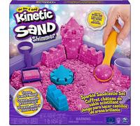 Spin Master Kinetic Sand Château De Sable Shimmer Sable Cinétique Rose 454Gr