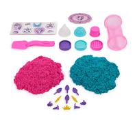 Spin Master Kinetic Sand Pasteleria Unicornio - 453g de Sable, 3 Moules et 15 Accessoires, Jeu Créatif dès 3 Ans