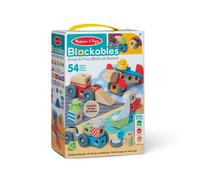 Melissa & Doug – Coffret de blocs en bois véhicules, 54 pièces, pour tout-petits – FSC