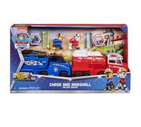 Spin Master MENUDIKOS Équipe Patrouille Canine Camions Chase et Marshall Véhicule à grande échelle avec des figurines inédites de Chase et Marshall Camions de luxe +22 cm À partir de 3 ans