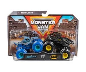 Spin Master Monster Jam, Monster trucks officiels en métal moulé Batman Vs. Megalodon Die-Cast, échelle 1:64, jouets pour garçons à partir de 3 ans, Jeu véhicule