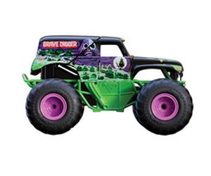 Spin Master "Monster Jam, Smash & Bash Grave Digger officiel, Véhicule radiocommandé intérieur/extérieur, monster truck réparable à l''échelle 1:15, jouets pour garçons et filles à partir de 4 ans, Vo