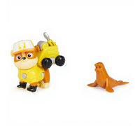 PAW Patrol, Big Truck Pups, Figurine articulée Ruben avec drone de sauvetage à clipser, centre de commande et animal, pour les enfants à partir de 3 ans