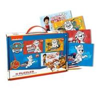 Spin master - Paw Patrol 4 puzzles à colorier dans une mallette avec 4 feutres. G