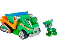 Spin Master Paw Patrol Mighty Paw Patrol film - Rocky base vehicle with puppy figure, toy vehicle