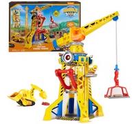 Ruben & Compagnie - Brico Park - Grue de Chantier Interactive - Véhicule Figurine Ruben Et Compagnie À Collectionner - Avec Sable Magique Kinetic Sand - Pat Patrouille Jouet - Jouet Enfant 3 Ans et +