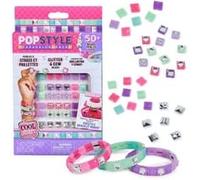 Cool Maker - POP STYLE PACK STRASS ET PAILLETTES - Extension Pour Machine Kit Bracelet - Bracelet Amitié - Utilisation Simple - Tendance Fun Facile - Jouet Enfant 7 Ans et +- Kits de loisirs créatifs