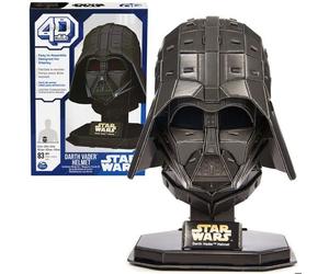 Spin Master Puzzle 4D Build Star Wars Star Wars Casque de Dark Vador modèle 3D figurine à assembler