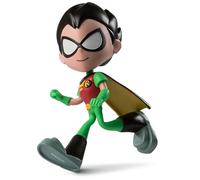 DC Comics Teen Titans Go! Twisty Titans, Robin, figurine d'action flexible, jouets pour enfants de 4 ans et plus