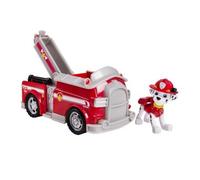 Spin Master Véhicule avec Figurine Pat'Patrouille (Paw Patrol) : Camion de Pompiers et Marcus