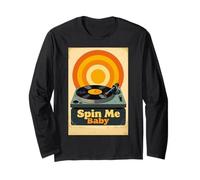 Spin me Disque Vinyle rétro pour bébé avec Mouvement Chaud Manche Longue
