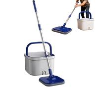 Spin Mop and Bucket Set - Rotating Cleaning System, Separate Dirty Water Design | Hands-Free, 360° Head, Large Capacity Bucket, Ideal for Living Room, Kitchen, Bedroom, Apartment