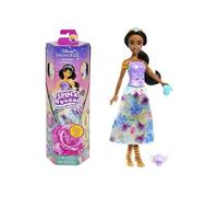 Spin & Reveal Jasmine Mattel Poupée es avec accessoires et 11 surprises HXC23