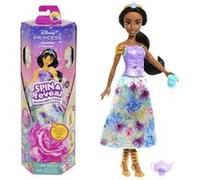 Spin & Reveal Jasmine Mattel Poupée es avec accessoires et 11 surprises HXC23 Multicolore G