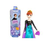 Mattel Disney La Reine des Neiges Anna Poupée Surprise avec 11 surprises, dont 5 accessoires, 5 autocollants et une scène de jeu, jouet inspiré du film Disney, HXD27