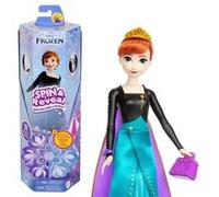 Spin & Reveal La Reine des Neiges-Anna- Mattel Poupée Surprise Disney HXD27 Bleu G