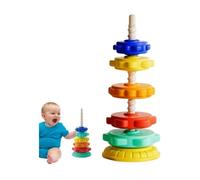 Spin Stacking Toy, Rainbow Spin Stack Tower, Educational Spin Stacking Toys, Rainbow Stack Rings, Baby Stacking Toy, Easy to Use