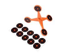 Spin Target | rotative réactive 10 feuilles de papier - Réinitialisation automatique en métal | Pour derrière la cour, la pelouse, le jardin, le parc, les jeux en plein air, le camping