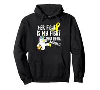 Spina Bifida Sensibilisation Licorne Split Spine Jaune Maman Combat Sweat à Capuche