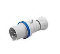 Gewiss Fiche droite GW60004H à vis haute performance basse tension 2 pôles E 16A IP44/IP54 Bleu