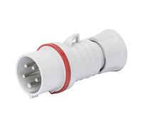 Spina Mobile Dritta IP44 3P+T 32A 380-415V 50/60Hz Rosso Cablaggio A Vite