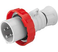 Spina Mobile Dritta IP69 3P+T 16A 380-415V 50/60Hz Rosso Cablaggio A Vite