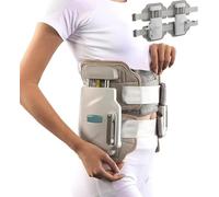 Spinal Decompression Back Stretcher, Manual Adjustable 450N Max Lumbar Traction Device, Decompression Belt for Lower Back Pain Relief & Spinal Support, Bilateral and Unilateral Modes