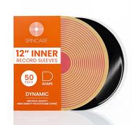 SPINCARE 50x Pochettes Intérieures Disque Vinyle 33 Tours 12" LP | Dynamic Anti-Statiques Pochette De Protection en Plastique | Qualité Supérieure 50 Micron HDPE | 307mm x 307mm