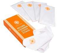 SPINCARE Lot De 5 Chiffons Antistatiques pour Disques Vinyles | Chiffon microfibre ultra doux 24 × 16,5 cm | Sans peluches | Élimine poussière et saletés des vinyles