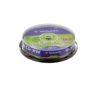 Spindle 10 cd-rw 80 8x-10x (max) 700MO verbatim