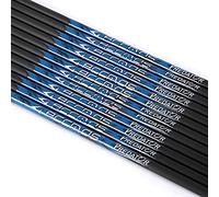 Spine 1000 Arbres Flèche 29 Pouces Arbre Flèche Flèches Carbone DIY Tube Flèche Cible Fût Flèche de Chasse Arc à Poulies Arc Classique Adulte Jeunesse Tir à l’Arc Entraînement 12pcs