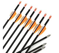 Spine 1100 Flèche 28 Pouces Flèche Flèches Carbone Flèche Cible Flèche de Chasse Arc à Poulies Arc Classique Adulte Jeunesse Tir à l’Arc Entraînement 12pcs