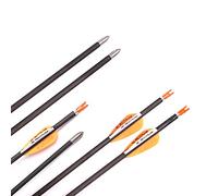 Spine 1300 Flèche 28.5 Pouces Flèche Flèches Carbone Flèche Cible Flèche de Chasse Arc à Poulies Arc Classique Adulte Jeunesse Tir à l’Arc Entraînement 12pcs