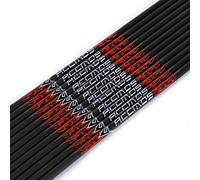 Spine 300 Arbres Flèche 33 Pouces Arbre Flèche Flèches Carbone DIY Tube Flèche Cible Fût Flèche de Chasse Arc à Poulies Arc Recurve Adulte Jeunesse Tir à l’Arc Entraînement 12pcs