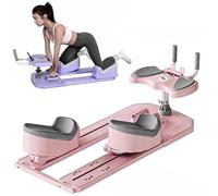 Spine Twist & Stretch Trainer Ab Machine Back Stretcher Core Workout Full Body Stretch Crawling Exercise Machine, 6 Training Modes, for Abdominal, Waist, and Core Training Pink