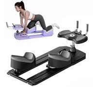 Spine Twist & Stretch Trainer Ab Machine Back Stretcher Core Workout Full Body Stretch Crawling Exercise Machine, 6 Training Modes, for Abdominal, Waist, and Core Training Black