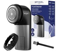 Spinel Rasoir FuzzCleaner, anti-bouloches, 2 modes de fonctionnement, capuchon réglable, noir