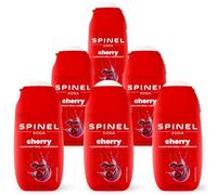 Spinel Soda, sirop avec vitamines, sans sucre ajouté, 6 x 65 ml, pour jusqu’à 60 L de boisson prête à consommer, lot de 6 sirops (Cerise)