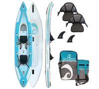 SPINERA Kayak Adriatique 430 Clair 2 Personnes Gonflable Premium Canoë Bateau