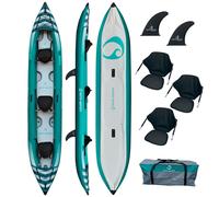Spinera Kayak Hybris 475 Cm Kayak Gonflable Tout Terrain Bateau Canoë Turquoise