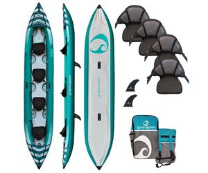 Spinera Kayak Hybris 510 Cm Kayak Gonflable Tout Terrain Bateau Canoë Turquoise