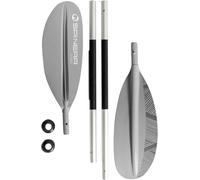 SPINERA Kayak Paddle Classique Gris Aluminium 4-teilig 230cm Pagaies de Double