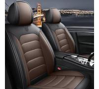 SPINGF Housses de Siège pour Audi A1 2016-, Respirant Antidérapant | Cuir PU perforé respire · Disques et crochets verrouillent · Coutures renforcées · banquette rabattable· Noir et Café