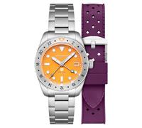 Spinnaker Croft 39 GMT Montre automatique pour homme édition limitée avec bracelet en acier inoxydable massif SP-5157 39 mm, Bracelet