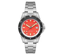 Spinnaker Croft Pioneer SP-5136 Montre automatique pour homme avec bracelet en acier inoxydable massif 42 mm, Orange Sienne, Croft Pioneer Automatique