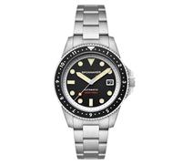 Spinnaker Croft Pioneer SP-5136 Montre automatique pour homme avec bracelet en acier inoxydable massif 42 mm, Noir ombré, Croft Pioneer Automatique