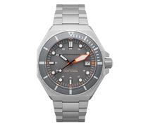 Spinnaker Dumas SP-5081 Montre Automatique 3 Aiguilles pour Homme avec Bracelet en Acier Inoxydable Massif 44 mm, Gris Craie, Bracelet