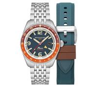 Spinnaker Fleuss GMT SP-5120 Montre automatique pour homme avec bracelet en acier inoxydable massif 43 mm, Bracelet