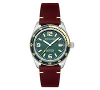 Spinnaker Fleuss SP-5055 Montre Automatique pour Homme avec Bracelet en Cuir 43 mm, Vert Lagon, Le Design élégant de Fleuss et la Construction inspirée de l'âge d'or Le classent comme Un Style